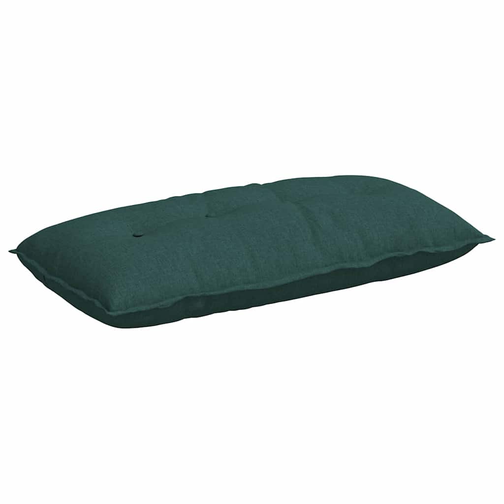 Vidaxx coussin de dossier vert foncé 100 x 19 x 50 cm tissu