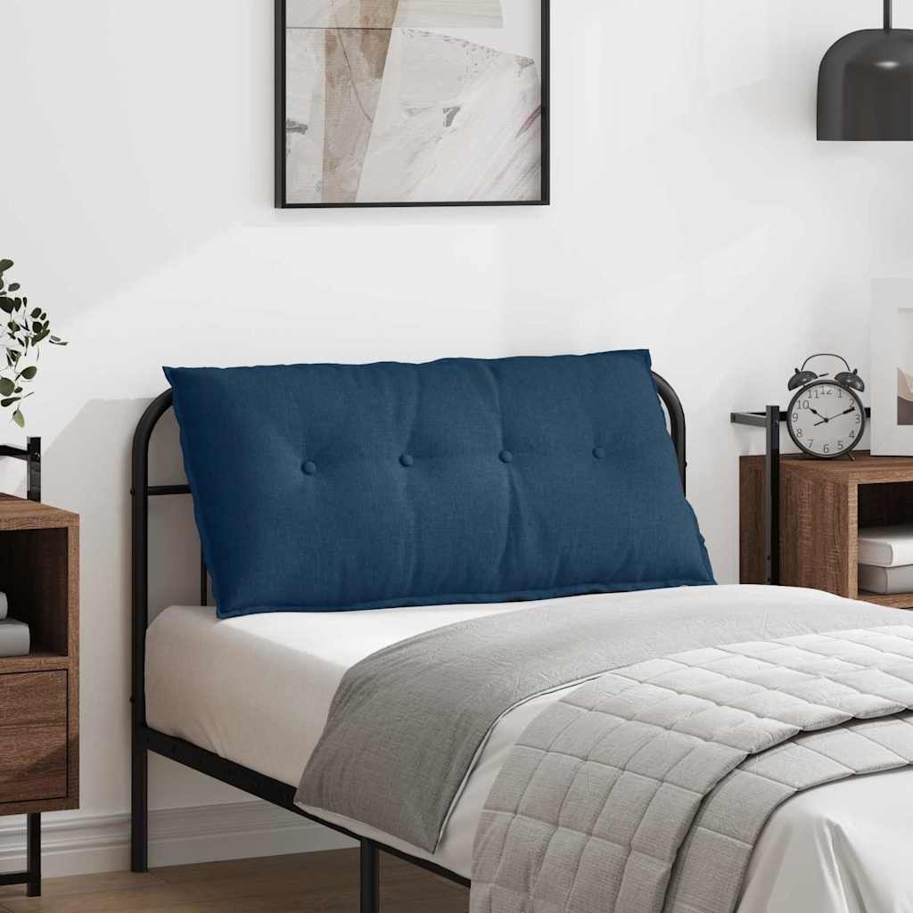 Vidaxx coussin de dossier bleu 100 x 19 x 50 cm tissu