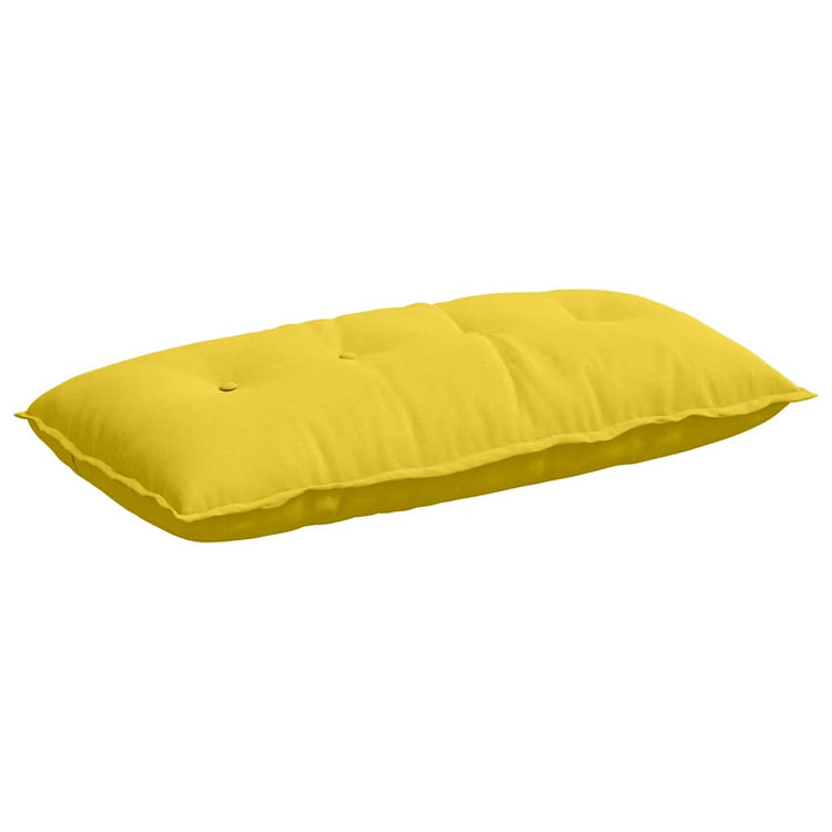 Vidaxx coussin de dossier jaune clair 100 x 19 x 50 cm tissu