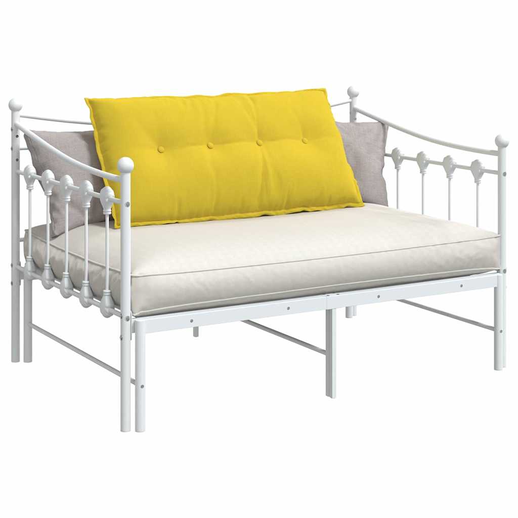 Vidaxx coussin de dossier jaune clair 100 x 19 x 50 cm tissu