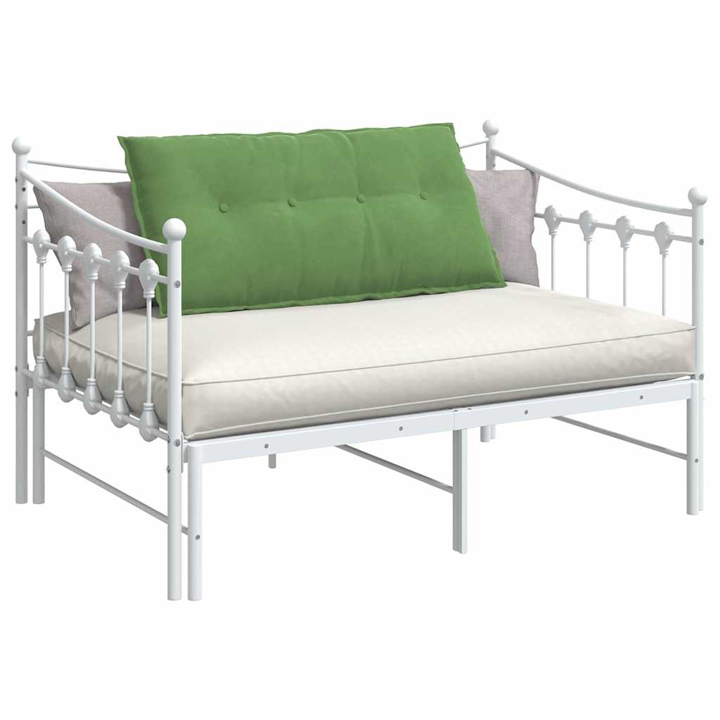 Vidaxx coussin de dossier vert clair 100 x 50 cm tissu corde