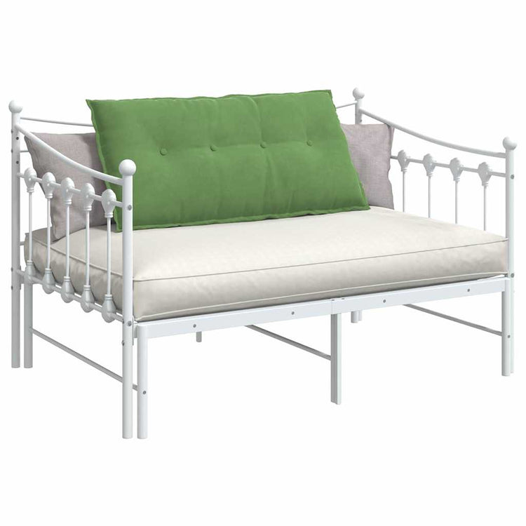 Vidaxx coussin de dossier vert clair 100 x 50 cm tissu corde