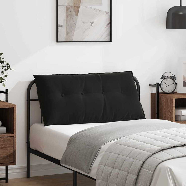 Vidaxx coussin de dossier noir 100 x 50 cm tissu corde