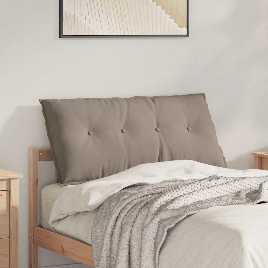 Vidaxx coussin de dossier taupe 100 x 50 cm tissu microfibre