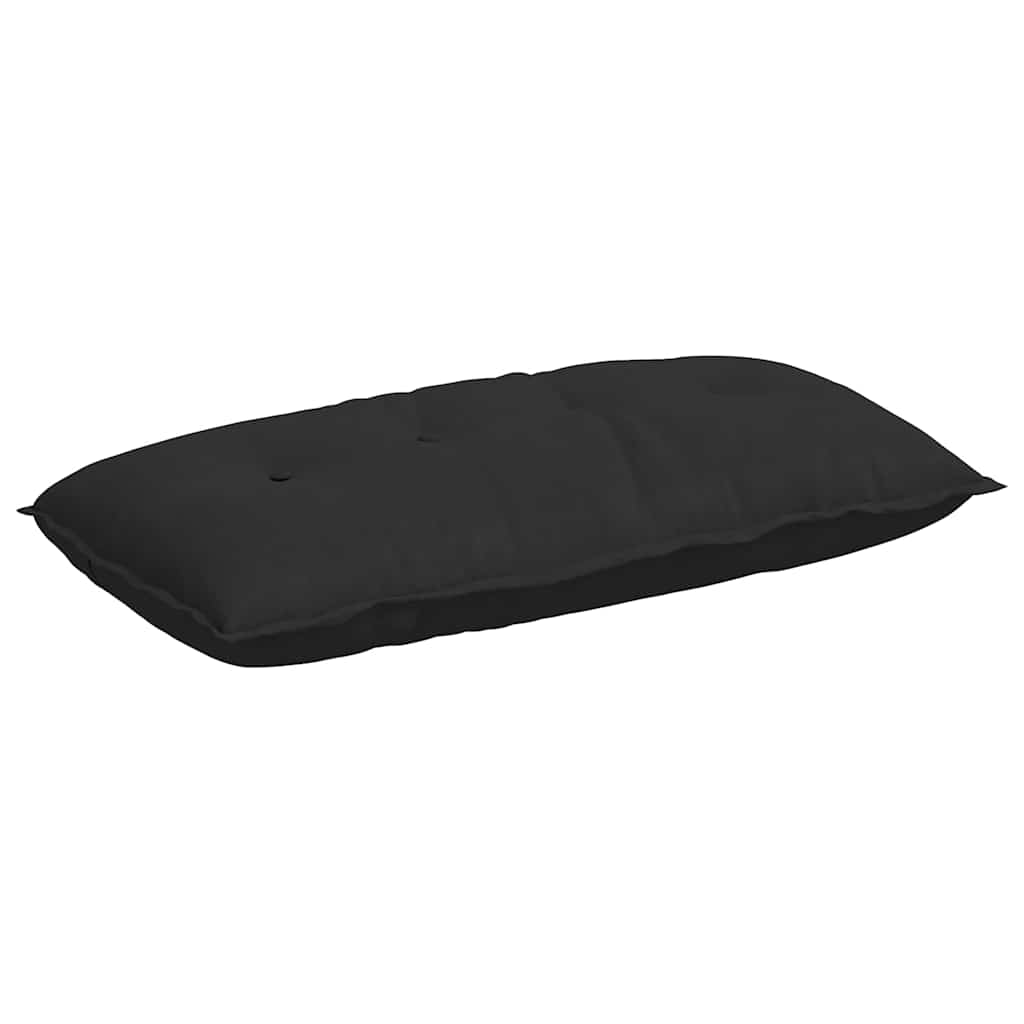 VidaXL coussin de dossier noir 100 x 50 cm tissu microfibre