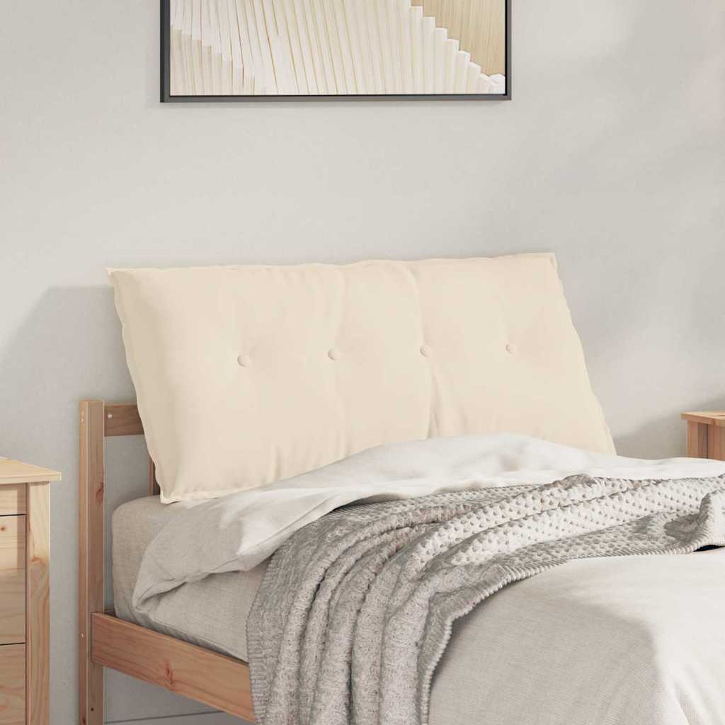 Vidaxx coussin de dossier beige 100 x 50 cm tissu microfibre