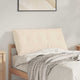 Vidaxx coussin de dossier beige 100 x 50 cm tissu microfibre