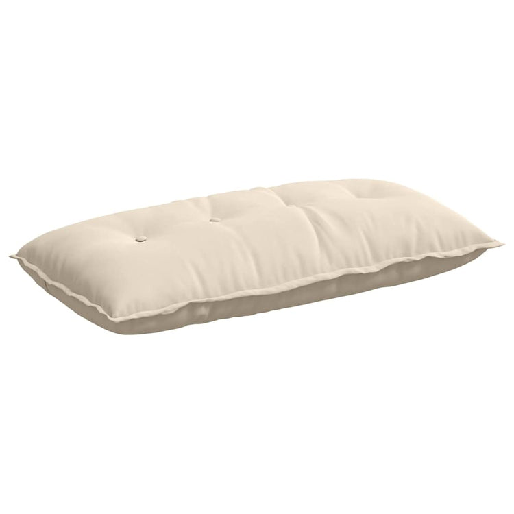 Vidaxx coussin de dossier beige 100 x 50 cm tissu microfibre