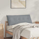 Vidaxx coussin de dossier gris clair 120 x 19 x 50 cm tissu