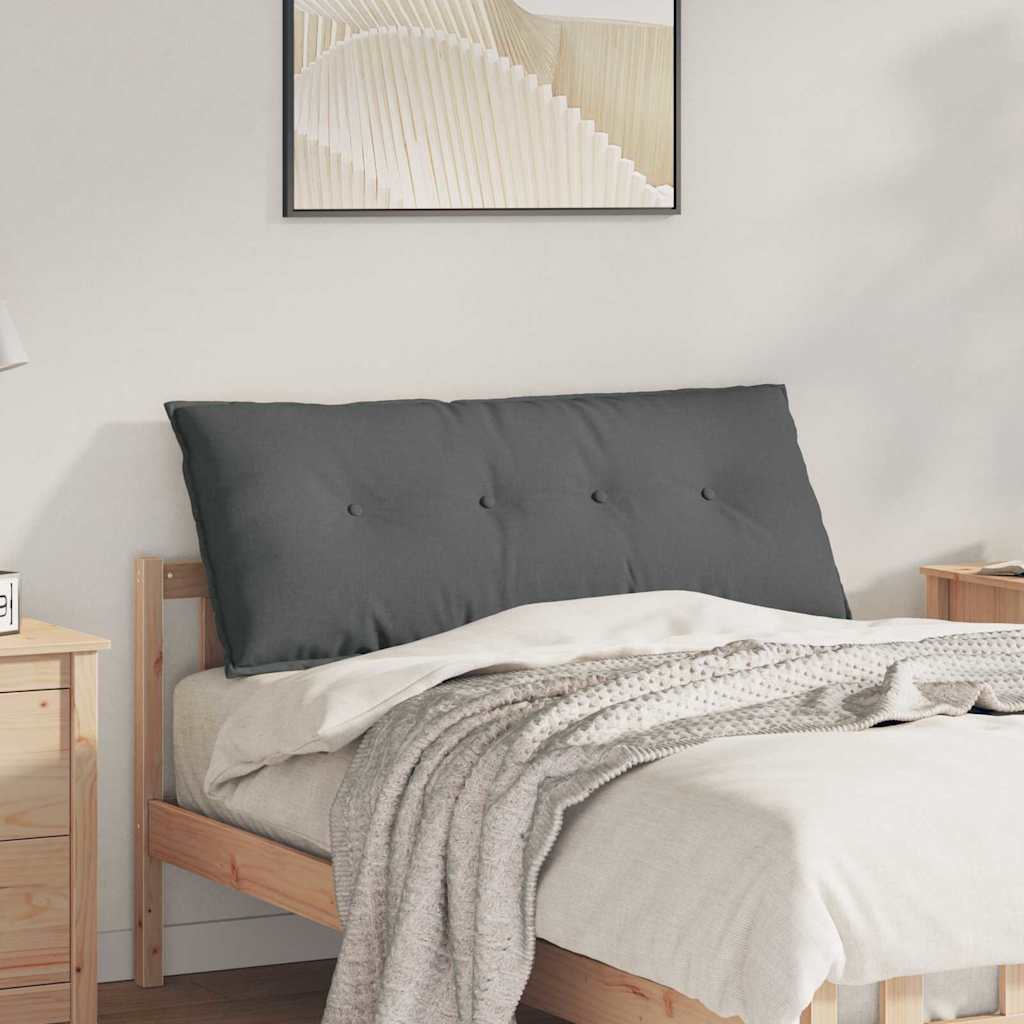 Vidaxx coussin de dossier gris foncé 120 x 19 x 50 cm tissu