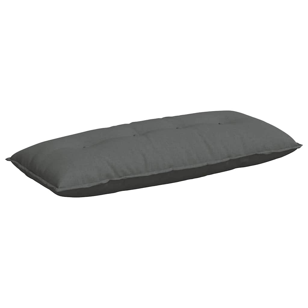 Vidaxx coussin de dossier gris foncé 120 x 19 x 50 cm tissu