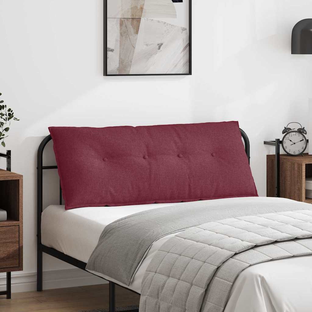 Vidaxx coussin de dossier rouge vin 120 x 19 x 50 cm tissu