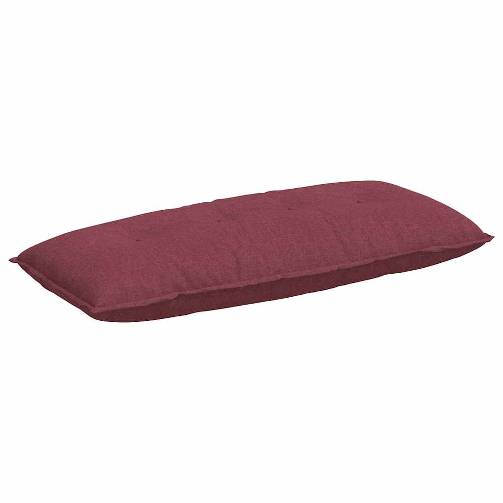 Vidaxx coussin de dossier rouge vin 120 x 19 x 50 cm tissu