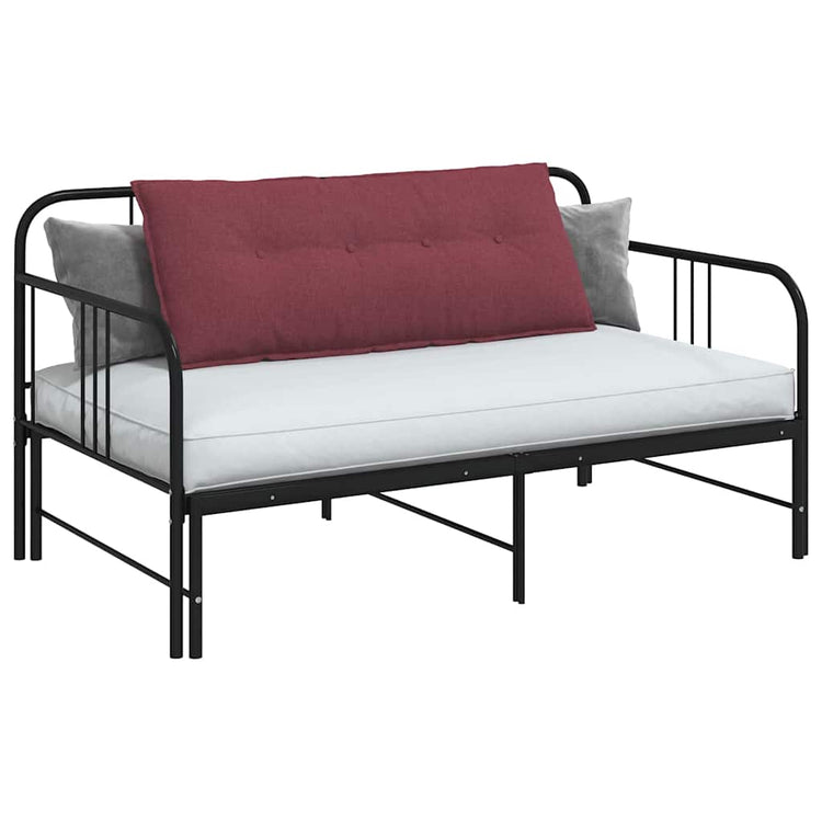 Vidaxx coussin de dossier rouge vin 120 x 19 x 50 cm tissu