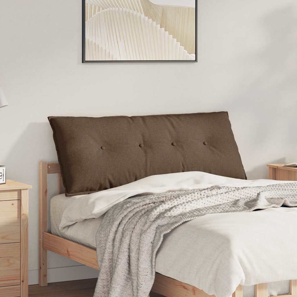 Vidaxx coussin de dossier marron 120 x 19 x 50 cm tissu