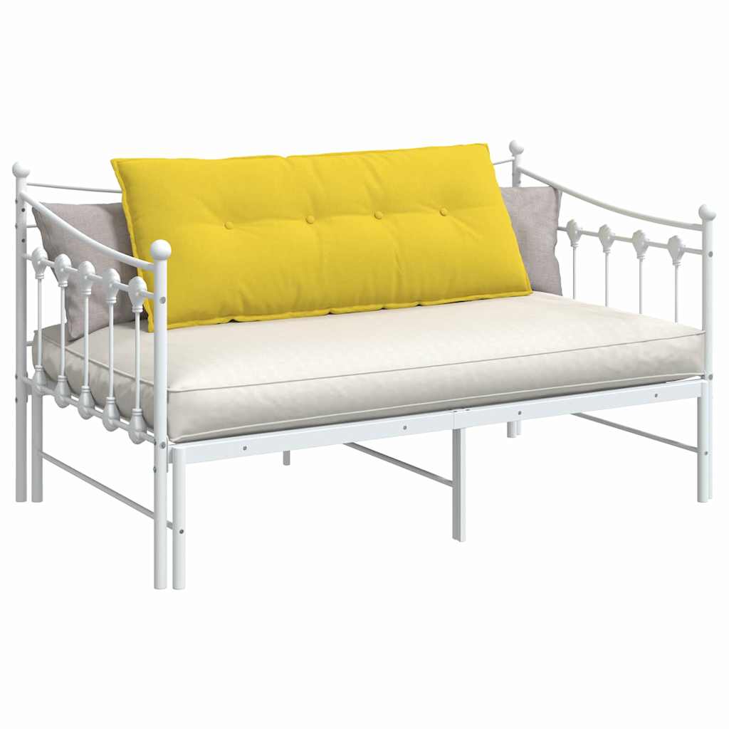 Vidaxx coussin de dossier jaune clair 120 x 19 x 50 cm tissu