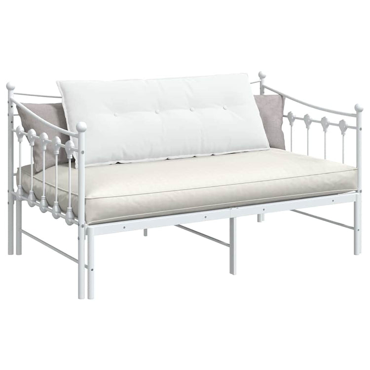 VidaXL coussin de dossier blanc 120 x 19 x 50 cm tissu