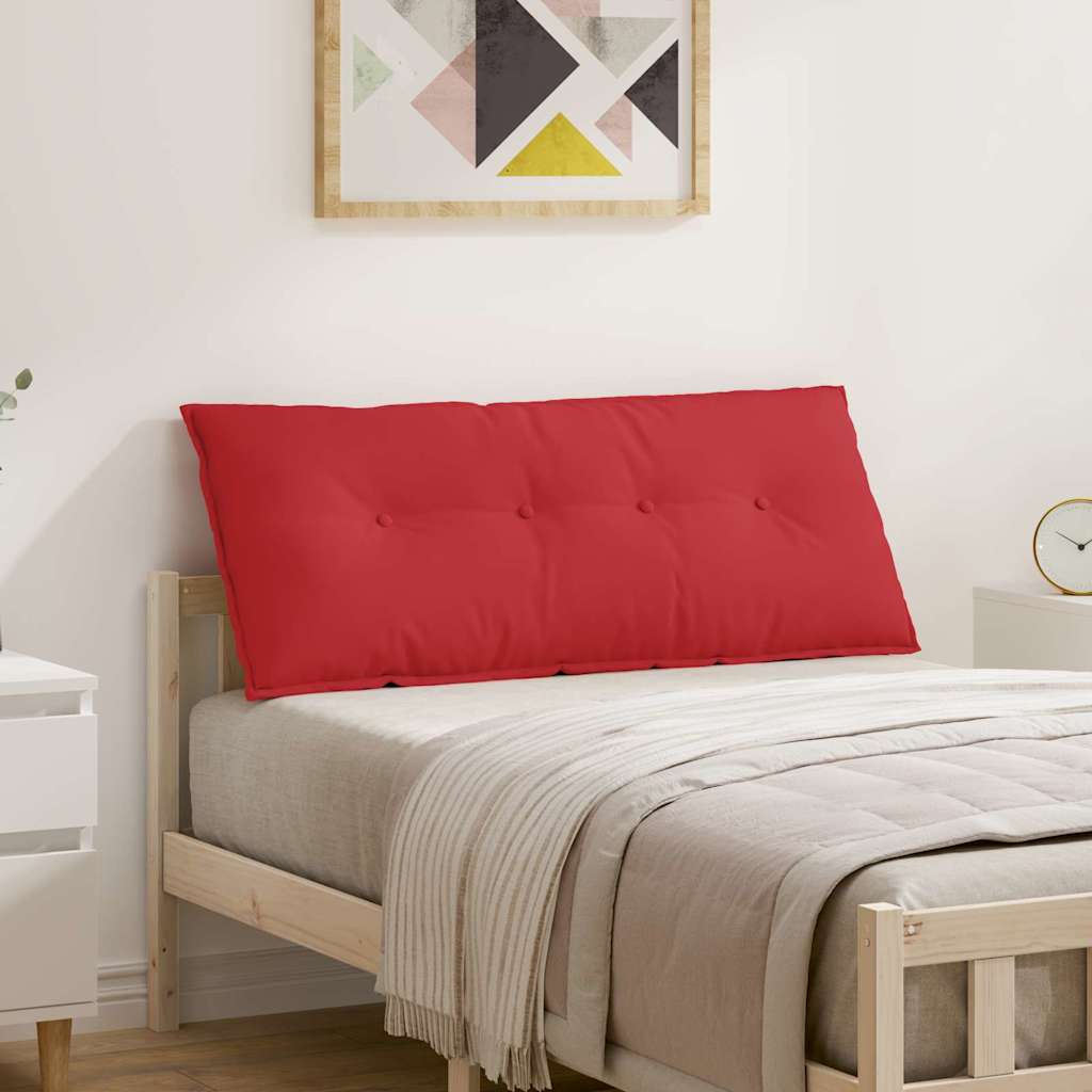 VidaXL coussin de dossier rouge 120 x 19 x 50 cm tissu