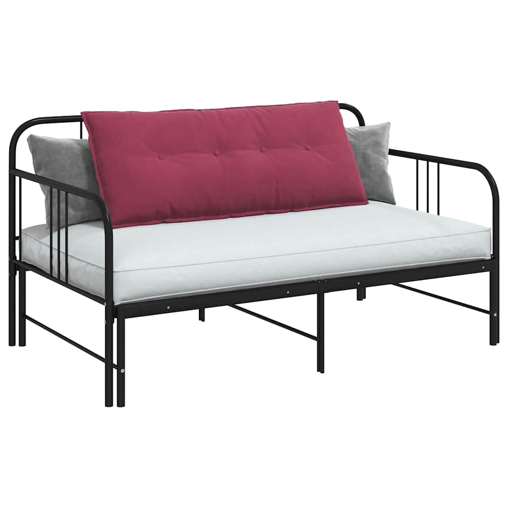 Vidaxx coussin de dossier rouge vin 120 x 50 cm tissu corde