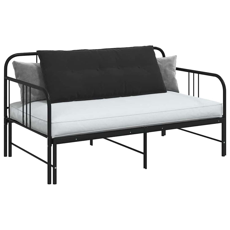 Vidaxx coussin de dossier noir 120 x 50 cm tissu corde