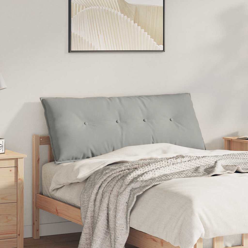 Vidaxx coussin de dossier gris clair 120 x 50 cm tissu microfibre