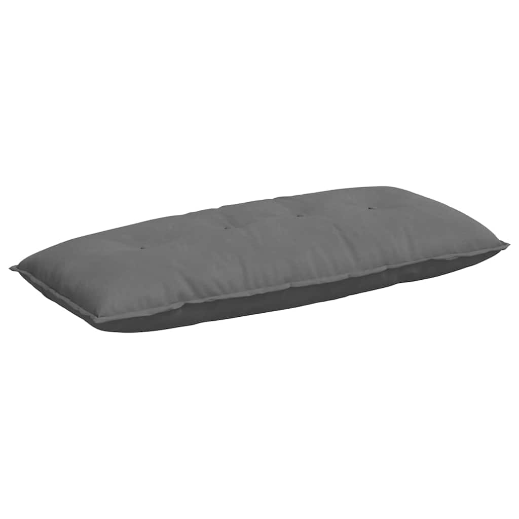 Vidaxx coussin de dossier gris foncé 120 x 50 cm tissu microfibre