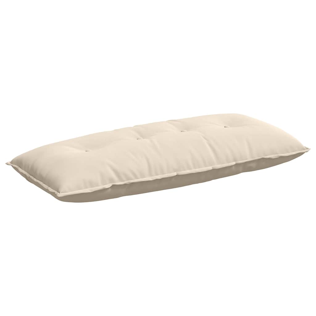 Vidaxx coussin de dossier beige 120 x 50 cm tissu microfibre