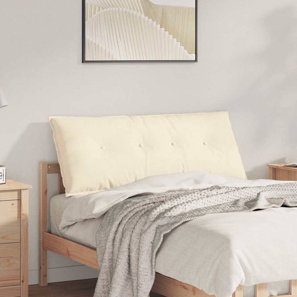 Vidaxx coussin de dossier crème 120 x 50 cm tissu corde