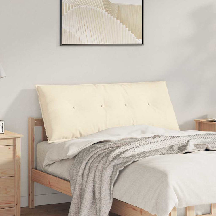 Vidaxx coussin de dossier crème 120 x 50 cm tissu corde