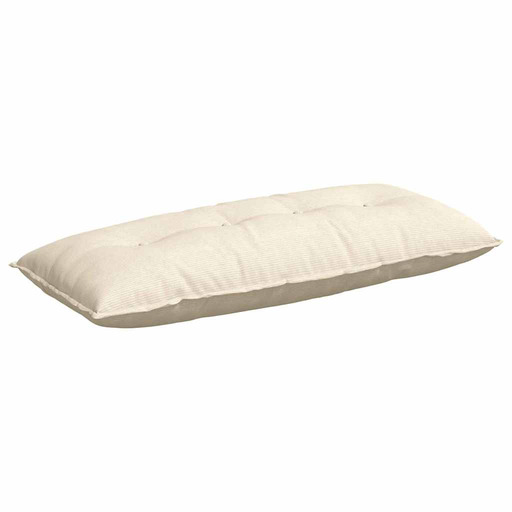 Vidaxx coussin de dossier crème 120 x 50 cm tissu corde