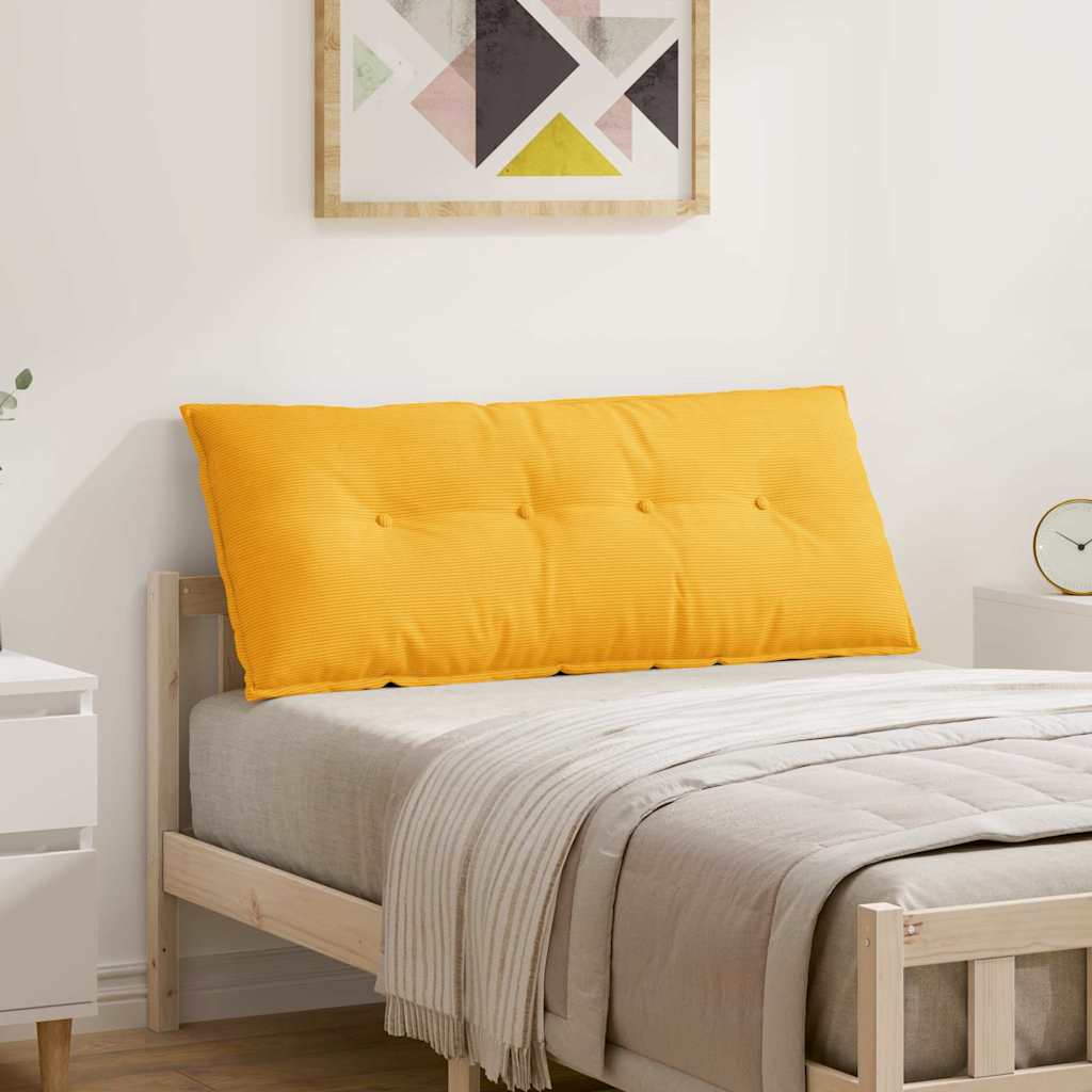 Vidaxx coussin de dossier jaune clair 120 x 50 cm tissu corde