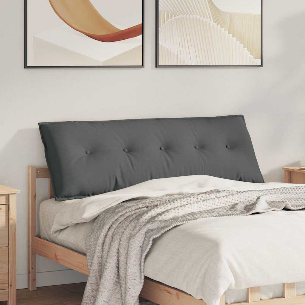 Vidaxx coussin de dossier gris foncé 140 x 19 x 50 cm tissu