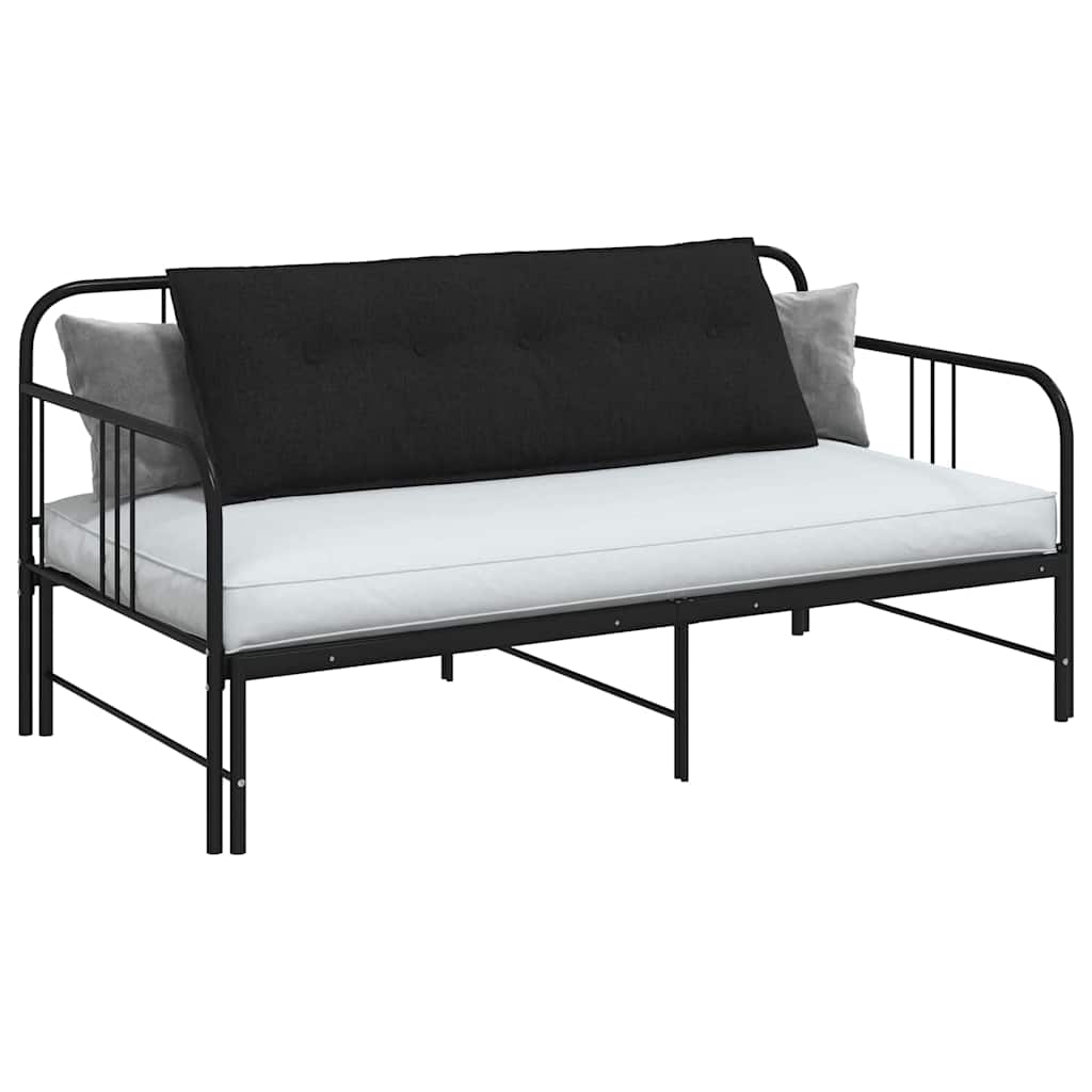 Vidaxx coussin de dossier noir 140 x 19 x 50 cm tissu