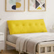 Vidaxx coussin de dossier jaune clair 140 x 19 x 50 cm tissu