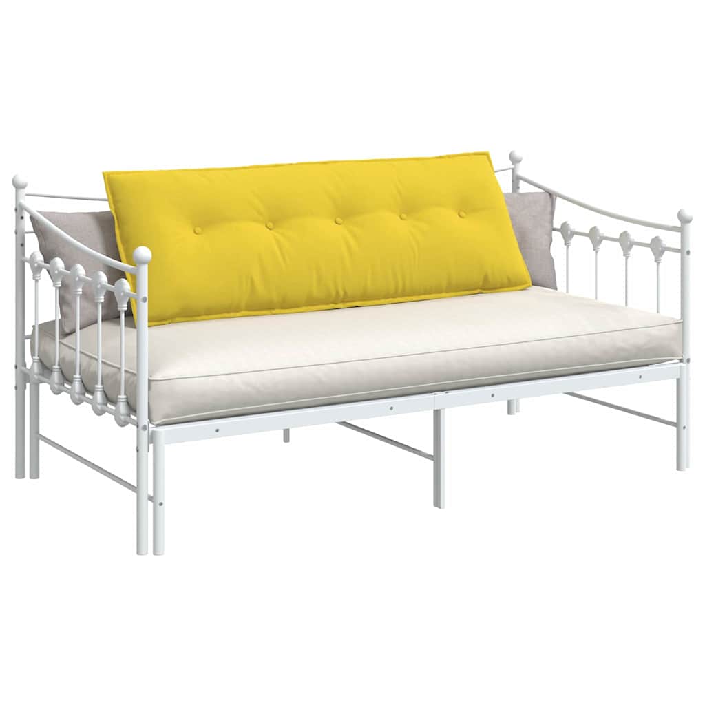 Vidaxx coussin de dossier jaune clair 140 x 19 x 50 cm tissu