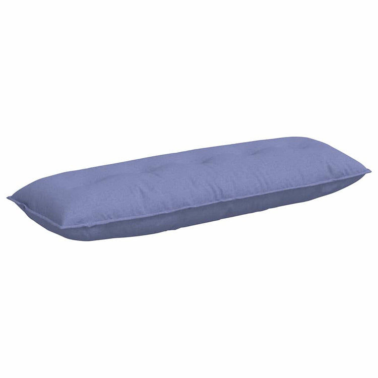 Vidaxx coussin de dossier jeans bleu 140 x 19 x 50 cm tissu