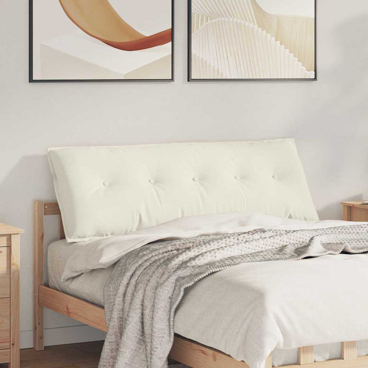 Vidaxx coussin de dossier crème 140 x 50 cm tissu corde