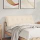 VidaXL coussin de dossier beige 140 x 50 cm tissu microfibre