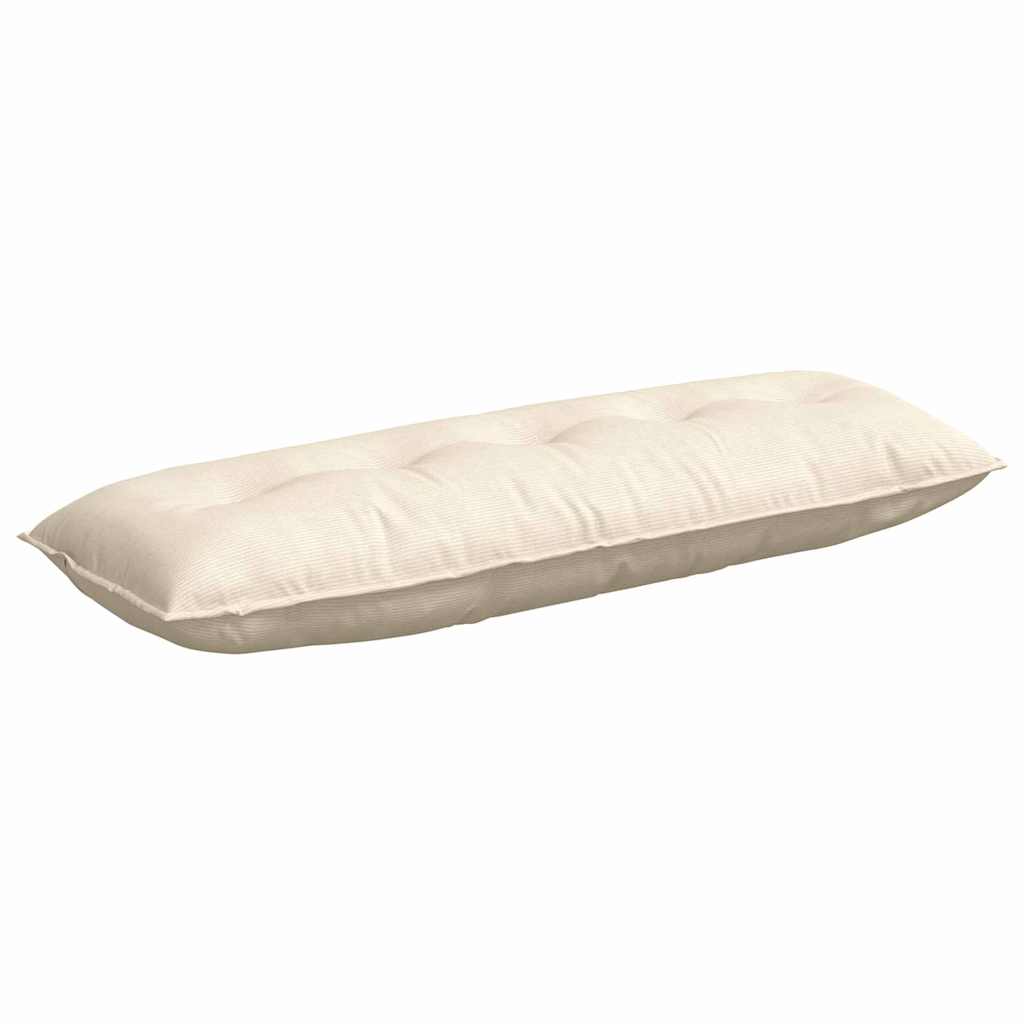 Vidaxx coussin de dossier crème 140 x 50 cm tissu corde