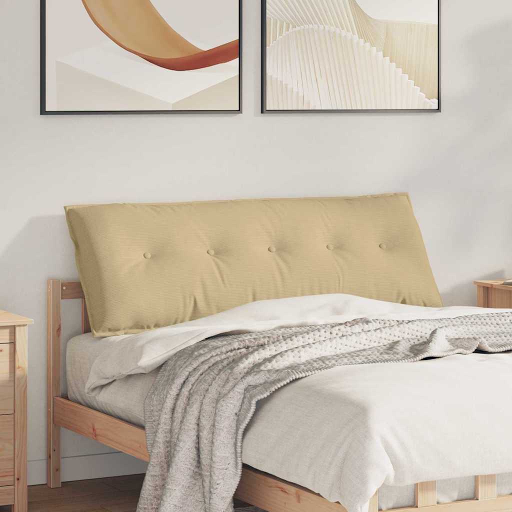 Vidaxx coussin de dossier gris vert 140 x 50 cm tissu corde