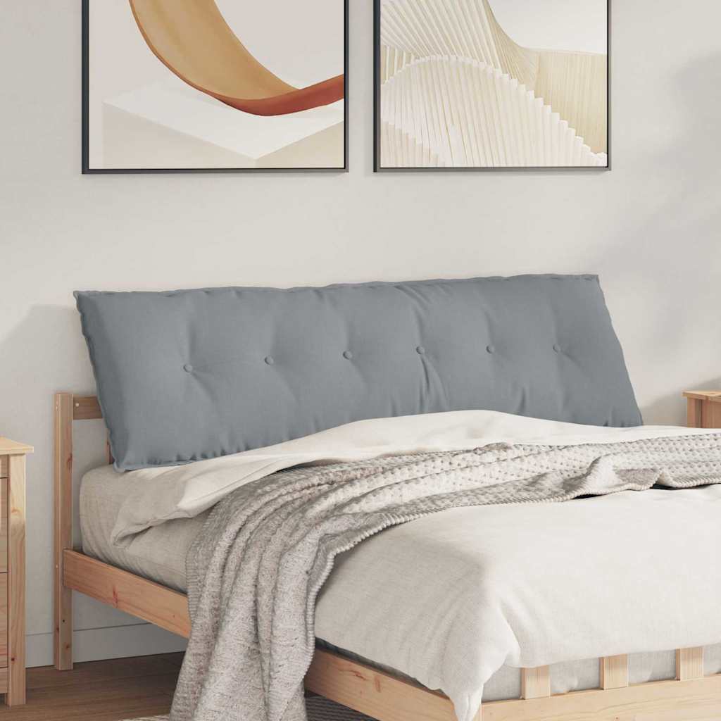 Vidaxx coussin de dossier gris clair 160 x 19 x 50 cm tissu