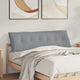 Vidaxx coussin de dossier gris clair 160 x 19 x 50 cm tissu