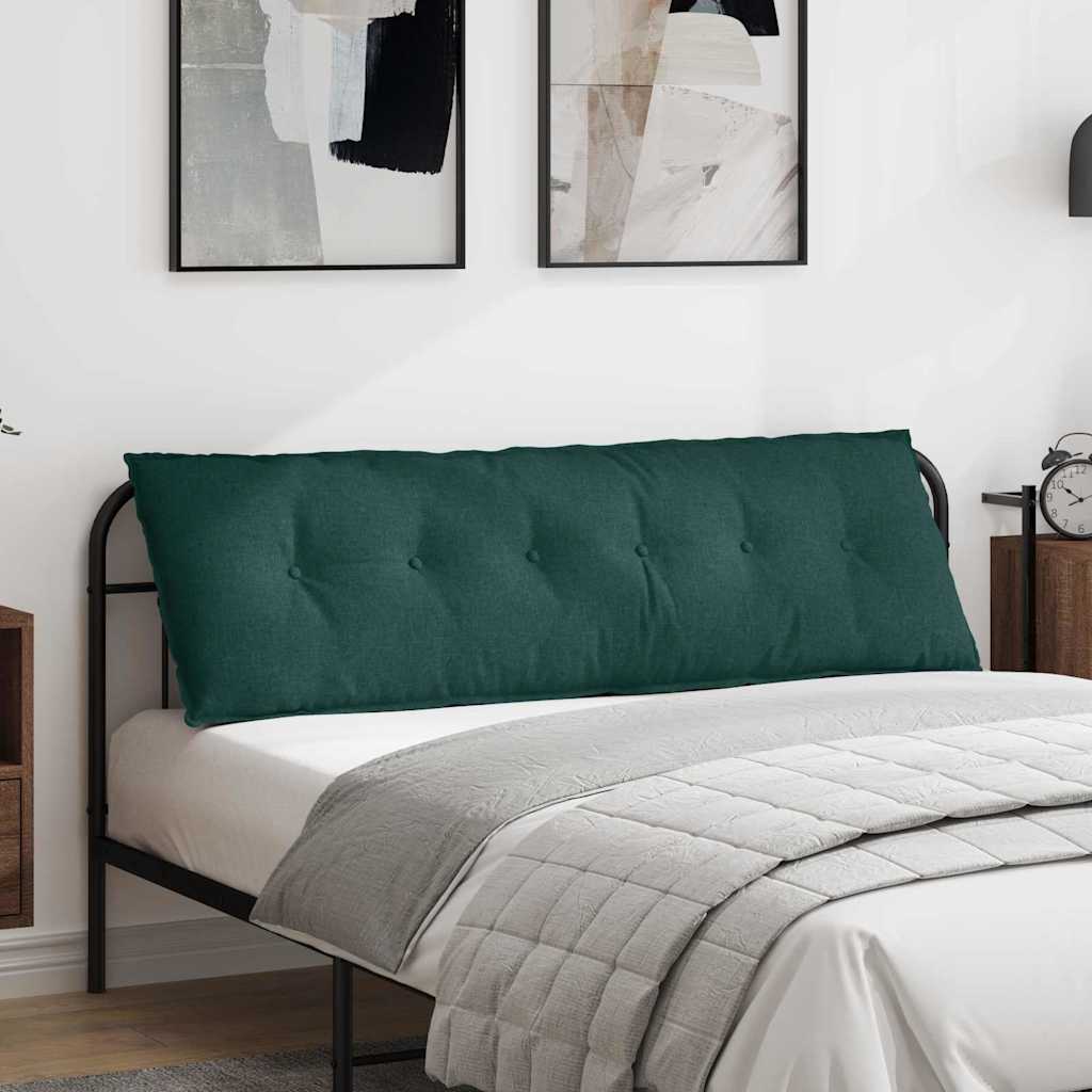 Vidaxx coussin de dossier vert foncé 160 x 19 x 50 cm tissu