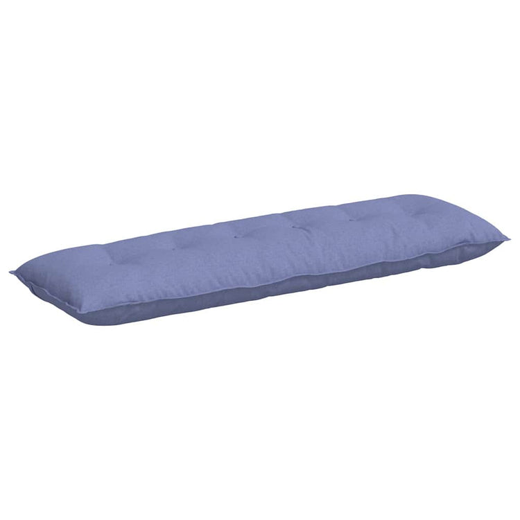Vidaxx coussin de dossier jeans bleu 160 x 19 x 50 cm tissu