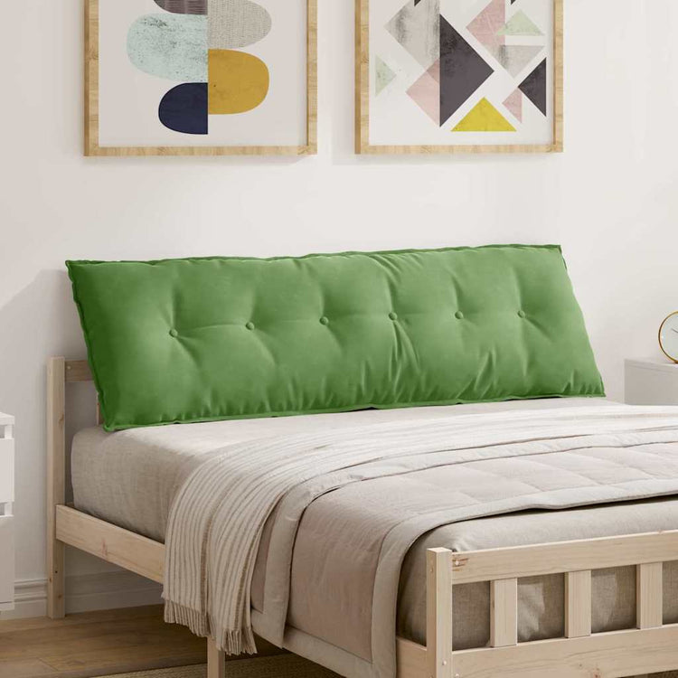 Vidaxx coussin de dossier vert clair 160 x 50 cm tissu corde