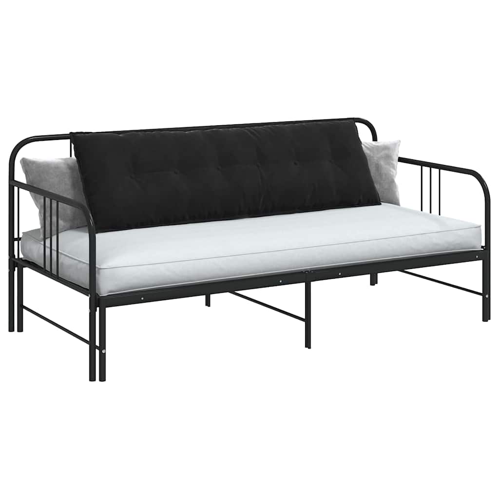 Vidaxx coussin de dossier noir 160 x 50 cm tissu corde