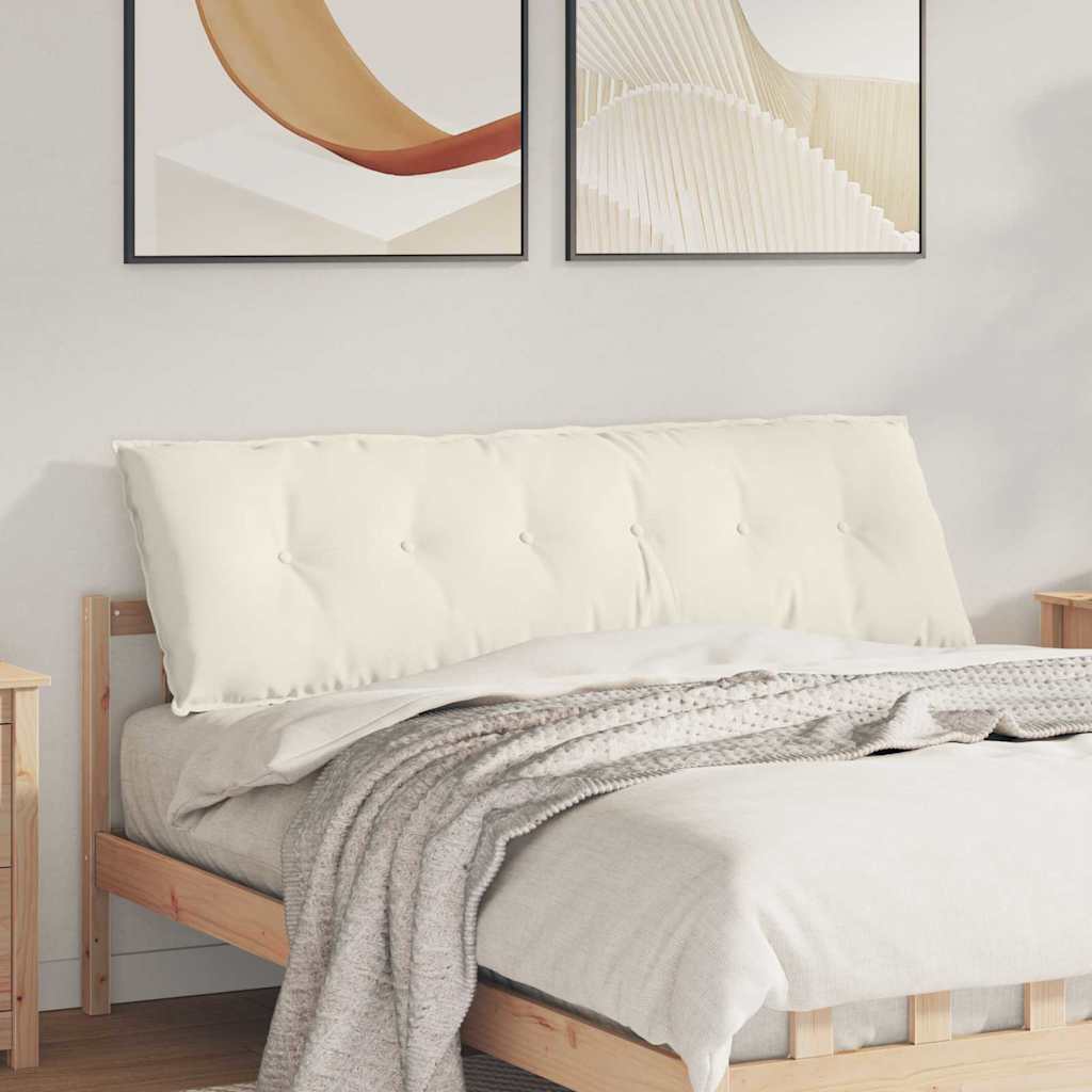 Vidaxx coussin de dossier crème 160 x 50 cm tissu corde