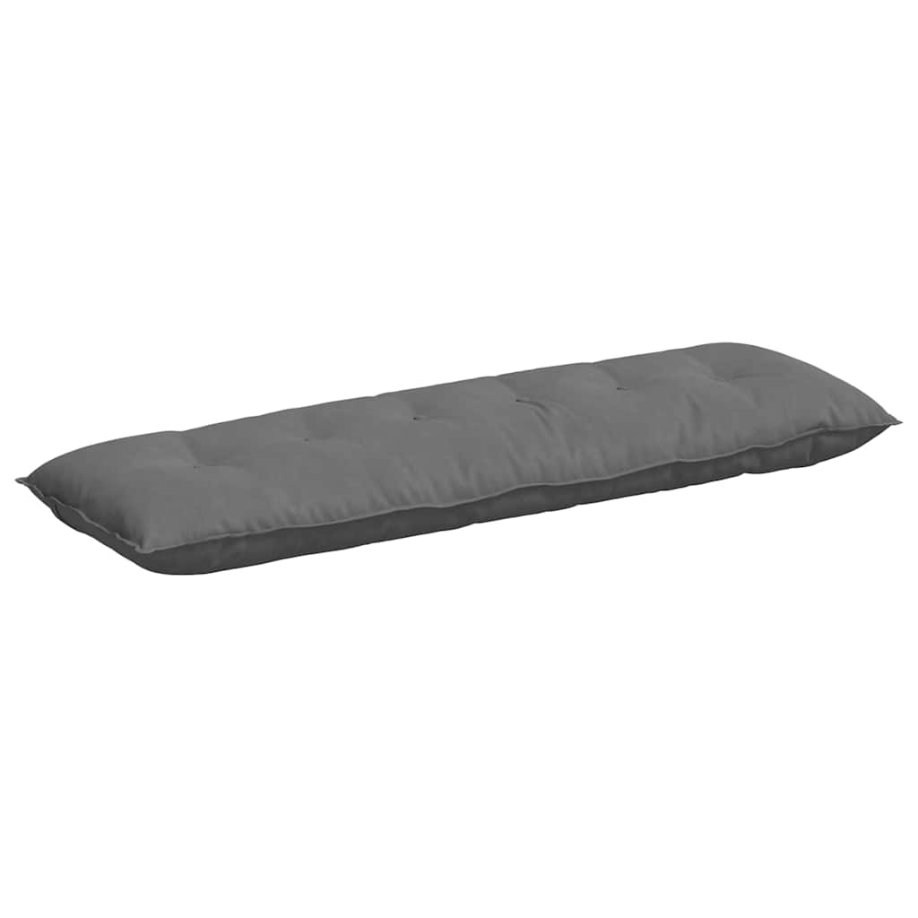 Vidaxx coussin de dossier gris foncé 160 x 50 cm tissu microfibre
