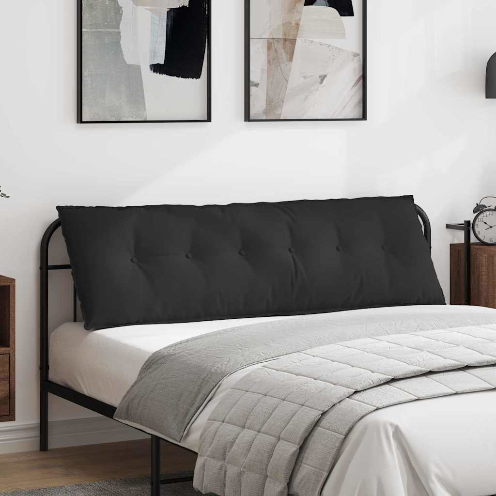 Vidaxx coussin de dossier noir 160 x 50 cm tissu microfibre