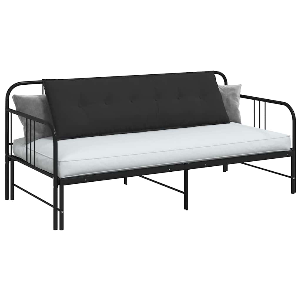 Vidaxx coussin de dossier noir 160 x 50 cm tissu microfibre